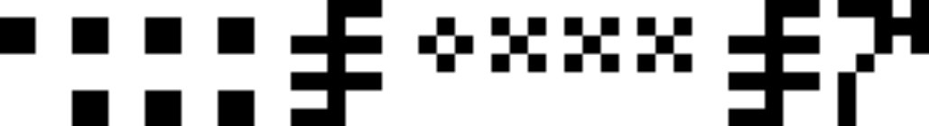 三种方式表示数字，◼️◼️◼️◼️◼️◼️◼️ = 0111 = 7