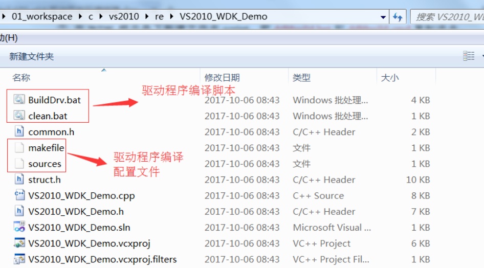 VS2010 WDK项目模板